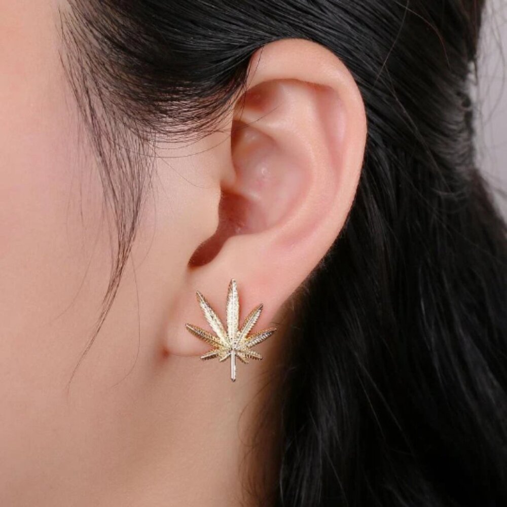 Gold Stud Earrings